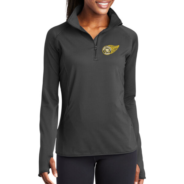 WS Wings - Ladies Sport Wick ® Stretch 1/2 Zip Pullover Thumbnail
